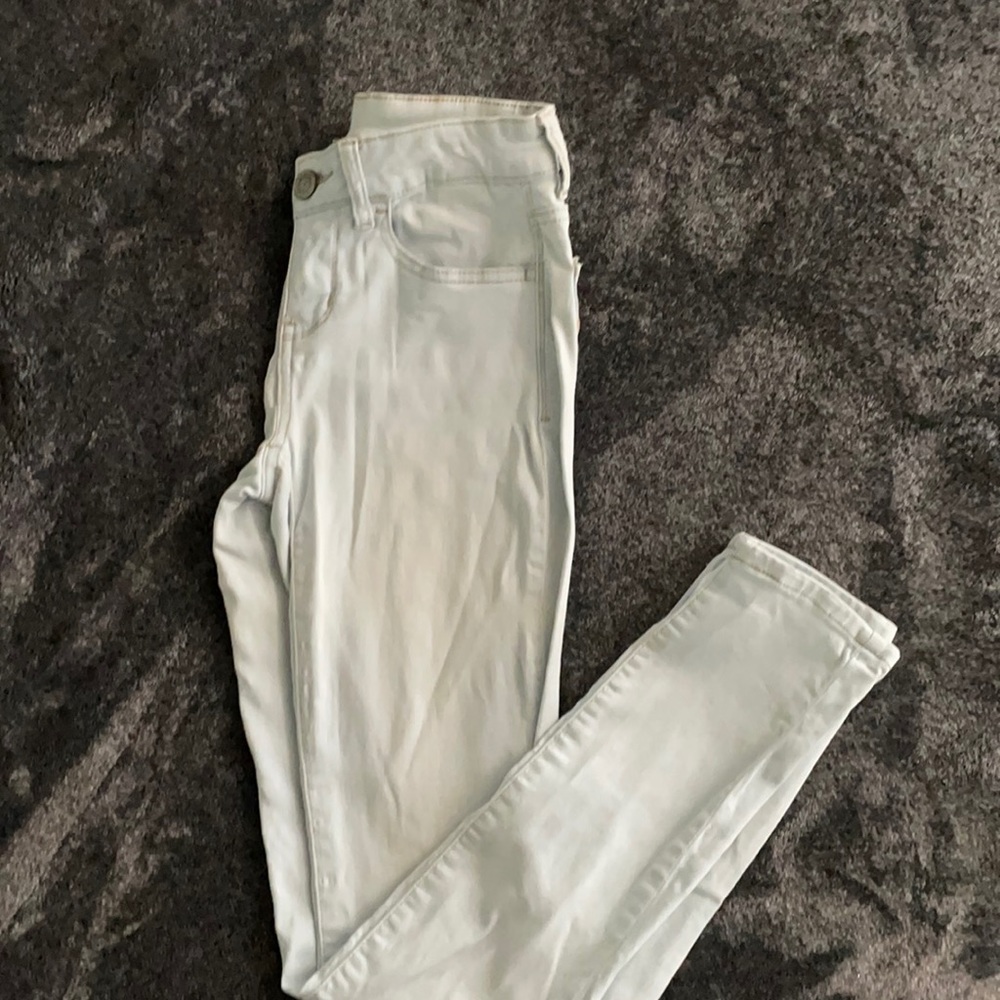 Super light blue stretchy jeans